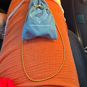 LOLA Jewelry 18" Gold Filled Ball Chain